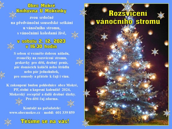 Rozsvícení vánočního stromu 2.12.2023