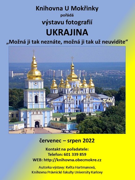 Výstava Ukrajina 2022 knihovna Mokré